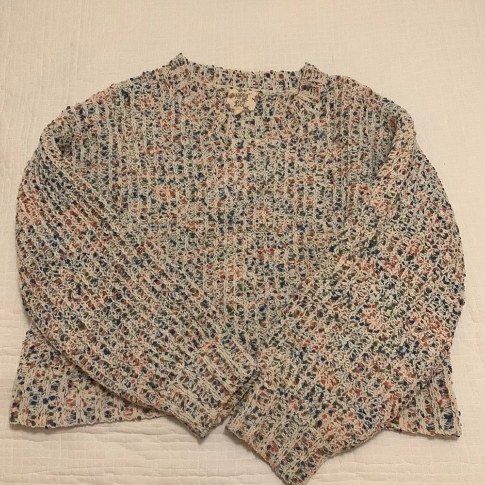 Chunky knit multi color sweater